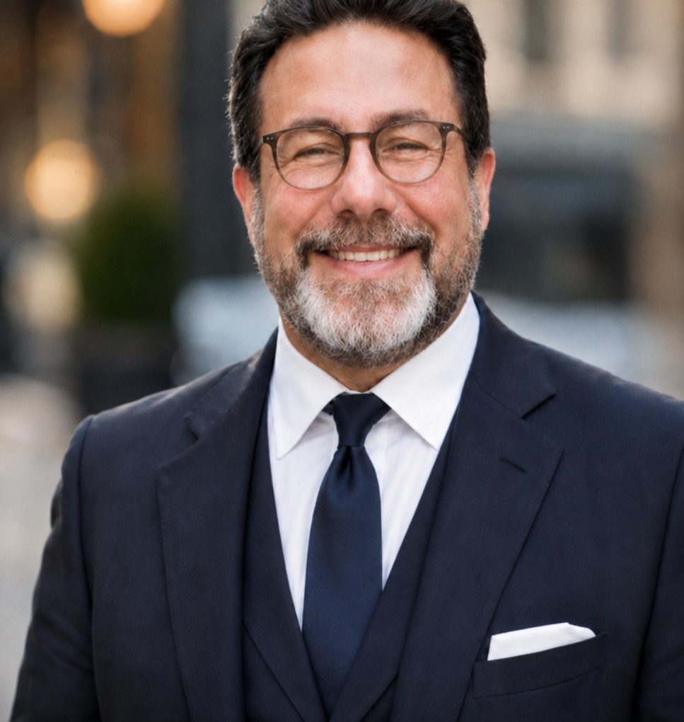 Dan Myers headshot with glasses